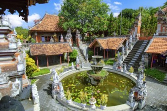 Old fountain in Brahma Vihara Arama Buddha Banjar Buddhist monastery, Banjar, Bali, Indonesia