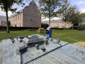In the foreground model of the former Hohenbusch monastery destroyed during secularization at the