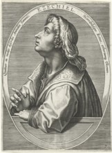 Ezekiel or Ezekiel, one of the great scriptural prophets and the text attributed to him or the