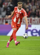 Harry Kane FC Bayern Munich FCB (09) Action on the ball Champions League, Allianz Arena, Munich,