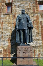 Bronze statue of Emperor Wilhelm I King of Prussia, Hohenzollern Castle, ancestral home of the