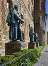 Bronze statues of the kings of Prussia, Hohenzollern Castle, ancestral home of the House of