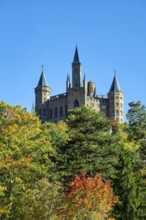 Hohenzollern Castle, ancestral home of the House of Hohenzollern, noble family, German emperors,