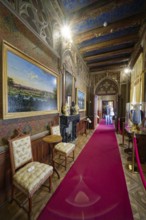 Queen's reception room, Hohenzollern Castle, ancestral home of the House of Hohenzollern, interior,
