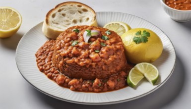 This hearty lentil stew is a flavorful and satisfying meal, perfect for a cozy dinner or lunch, AI