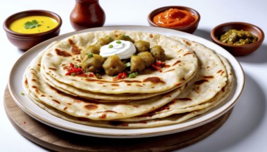 This image showcases a vibrant and flavorful Indian meal, perfect for culinary enthusiasts and food