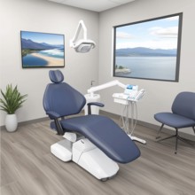 Equipment for dental treatment in a private dental office, AI generated