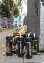 Empty cartridges filled with N2O, nitrous oxide gas, called laughing gas, officially it serves as a