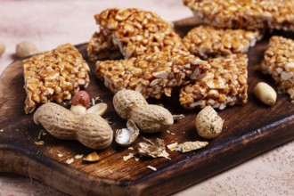 Kozinaki with peanuts, dessert, gozinaki, traditional Georgian cuisine, no people