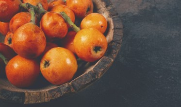 Fresh fruit medlar, loquat, shesek, lokva, Georgia