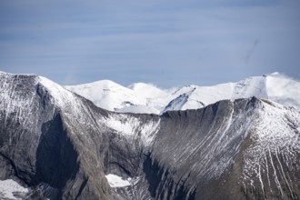 Picturesque mountain landscape with snow-capped summit, Schober Group, Hohe Tauern National Park,