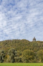 Mountain, forest, Kaiser-Wilhelm-Denkmal, Porta Westfalica, North Rhine-Westphalia, Germany