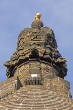 Detail, lace, Kaiser Wilhelm Memorial, Porta Westfalica, North Rhine-Westphalia, Germany