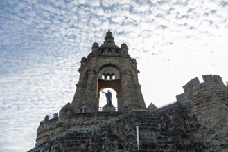 Wolken, Kaiser Wilhelm Memorial, Porta Westfalica, North Rhine-Westphalia, Germany
