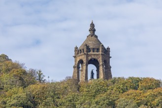 Kaiser-Wilhelm-Denkmal, Wald, Porta Westfalica, North Rhine-Westphalia, Germany