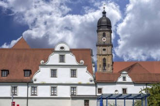 Tower of St. Martin Church, Amberg, Upper Palatinate, Bavaria, Germany
