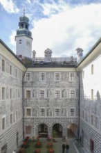 Courtyard, Ambras Castle, Innsbruck, Tyrol, Austria