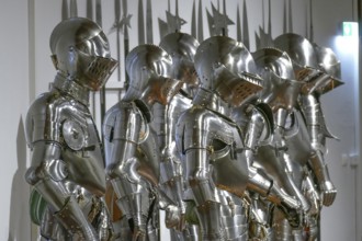 Knight's Armour, Armory, Interior View, Ambras Castle, Innsbruck, Tyrol, Austria