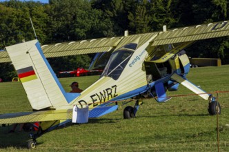 A PZL-104 Wilga-35A sport aircraft from Fliegerklub Kamenz with registration D-EWRZ during a flight