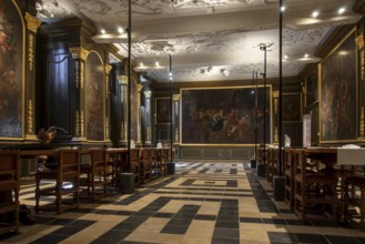 Refectory, fratery in the 12th century Park Abbey, Abdij van Park, Premonstratensian abbey at