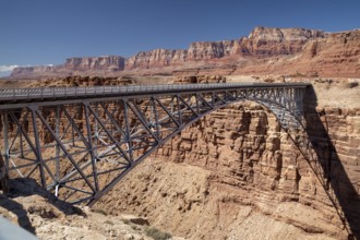 Marble Canyon, Arizona - The Navajo Bridge which spans the Colorado River in Marble Canyon