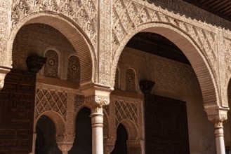 Villa, Generalife Gardens, Alhambra, Granada, Andalucia, Spain