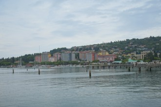 View of Portoroz, Adriatic Sea, Mediterranean Sea, Portoroz, Istria, Slovenia