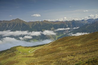 View from Stubnerkogel near Bad Gastein, Hohe Tauern, Bad Gastein, Salzburg state, Austria