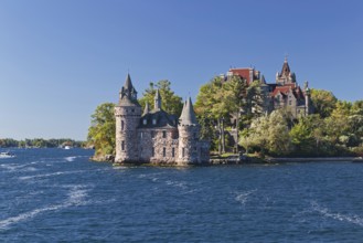 Boldt Castle on a small island in the Saint Lawrence River, Thousand Islands, Province of Ontario