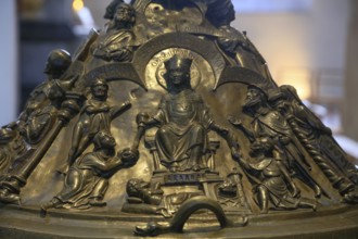 Bronze baptismal font, Hildesheim Cathedral or High Cathedral Church of St. Mary's Ascension in