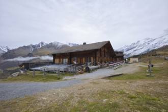 The Maseben mountain hut is located at an altitude of 2267 meters in the Vinschgau Mountains in