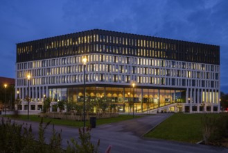 New Town Hall in the evening, Dresden, Saxony, Germany