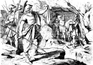 Father, see the tip of your skirt in my hand, Saul leaving the cave, First Book of Samuel, chapter