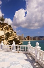 Benidorm View from Balcon del Mediterraneo, Benidorm, Valencia (Region), Costa Blanca, Spain