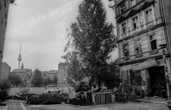 Germany, Berlin, 1.8.1992, Occupied House Kleine Hamburger Straße