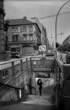 Germany, Berlin, 31.7.1992, Oranienburger Strasse, (S-Bahn station), Tucholskystraße