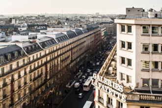 View from the terrace of Galeries Lafayette. Paris, France. 29.01.2009