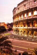 Colosseum at sunset. Rome, Province of Rome, Italy. 23.12.2012