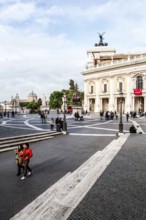 Capitoline Square (Piazza del Campidoglio). Rome, Province of Rome, Italy. 23.12.2012