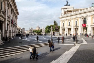 Capitoline Square (Piazza del Campidoglio). Rome, Province of Rome, Italy. 23.12.2012