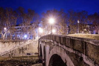 Fabricius Bridge, the oldest bridge in Rome, originally constructed in 62 BC. Rome, Province of