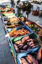 Street market for organic products at Lagoa da Conceicao neighborhood. It takes place at Bento