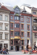 Historic houses in Maria-Theresien-Straße, Old Town, Innsbruck, Tyrol, Austria