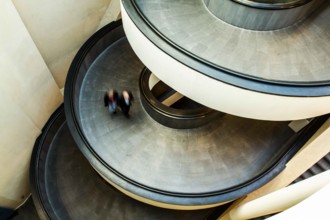 Spiral ramp in Vatican Museum. Vatican City, Vatican City State. 28.12.2012