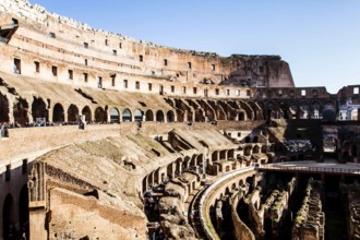 Interior of Colosseum. Rome, Province of Rome, Italy. 28.12.2012