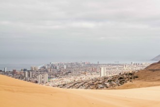 City of Iquique viewed from Cerro Dragon. Iquique, Tarapaca Region, Chile. 18.11.15