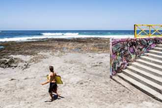 Cavancha Beach (Playa Cavancha). Iquique, Tarapaca Region, Chile