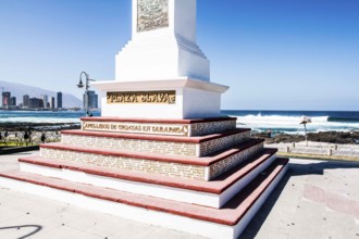 Plaza Slava, at Cavancha Beach (Playa Cavancha). Iquique, Tarapaca Region, Chile
