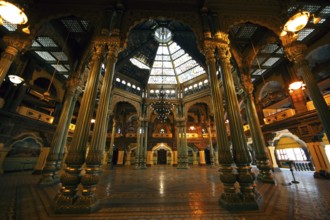 Wedding hall at Mysore Palace or Amba Vilas Palace, interior view, Mysore or Mysore, Karnataka,
