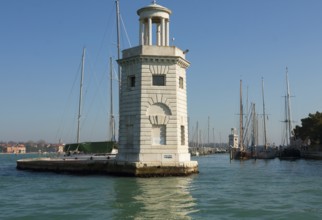 Lighthouse near St. George island, Venice, Italy